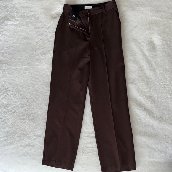 Aritzia Pants - Aritzia Deep Brown Tailored Trousers
